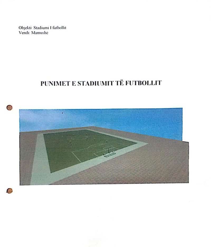Projekti per fushen sportive te klubit Mamusa Spor eshte gati.