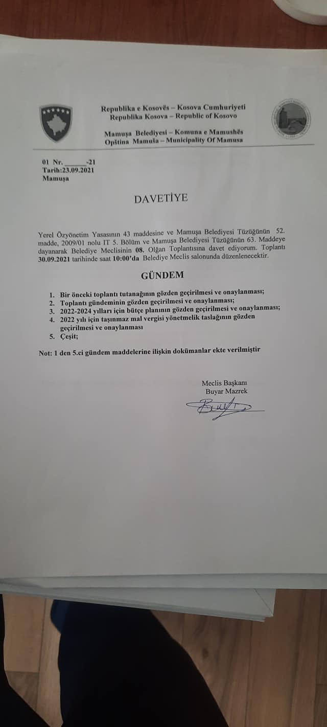 Belediye Meclis Toplantısı Yapıldı