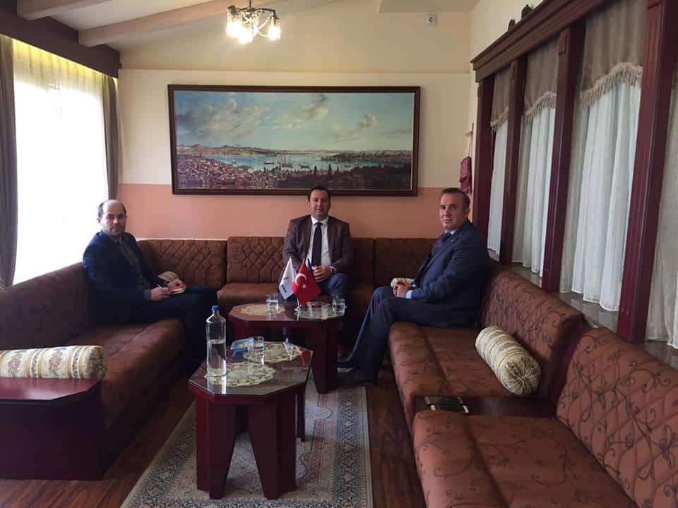 Yunus Emre Enstitüsü Müdürü sn. Mehmet Ülker beyi makamında ziyaret ettik