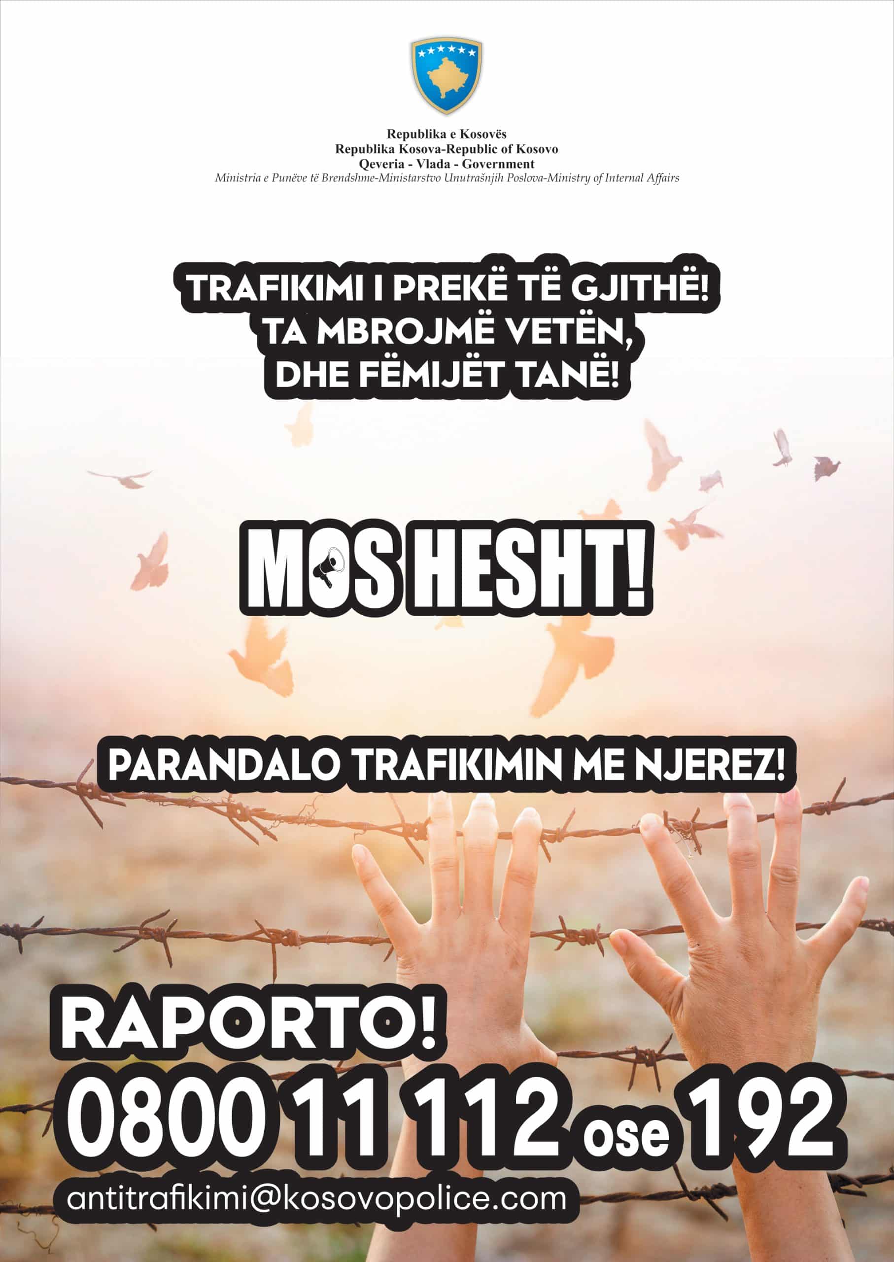 TRAFIKIMI I PREKË TË GJITHË!TA MBROJMË VETËN,DHE FËMIJËT TANË!